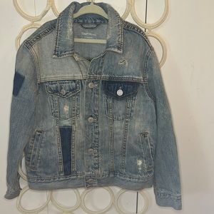 Vintage Gap kids 1969 patch denim jacket